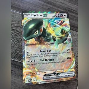 Pokémon Cyclizar EX Large Promo Trading Card